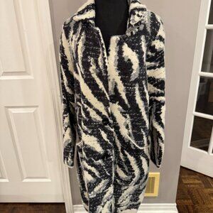 Rino & Pelle Kee Oversized Knit Cardigan in Birch, Size L (Fits XL)